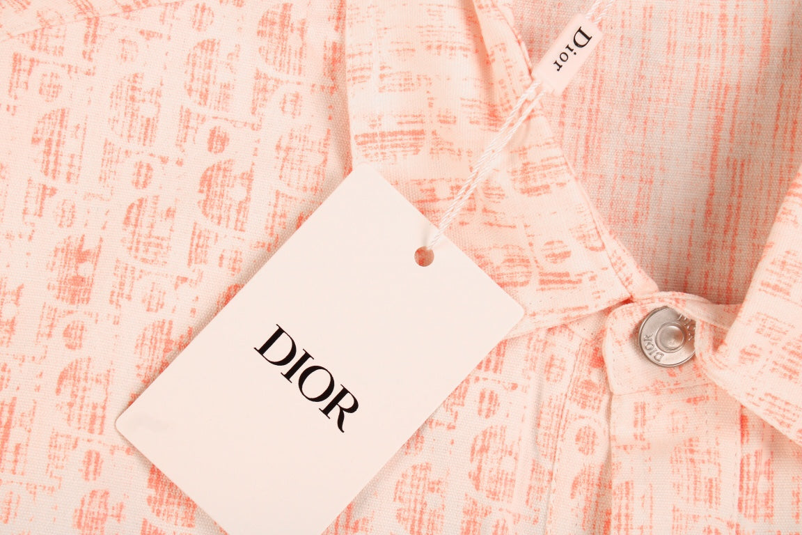 Chemise Dior Monogram (Rose/Blanc)