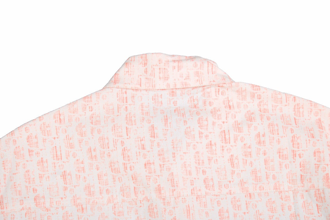 Chemise Dior Monogram (Rose/Blanc)