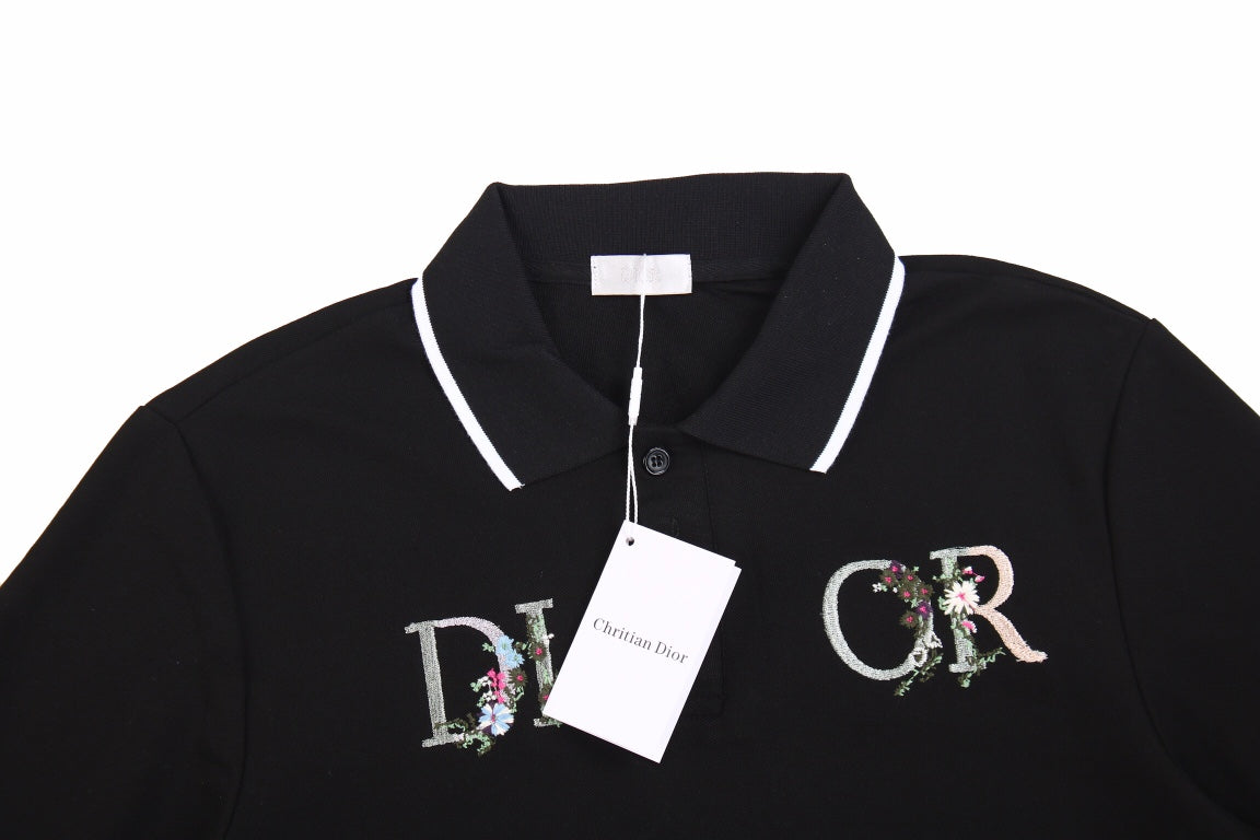 Polo Dior à motif floral