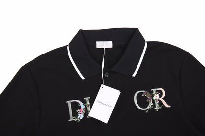 Polo Dior à motif floral