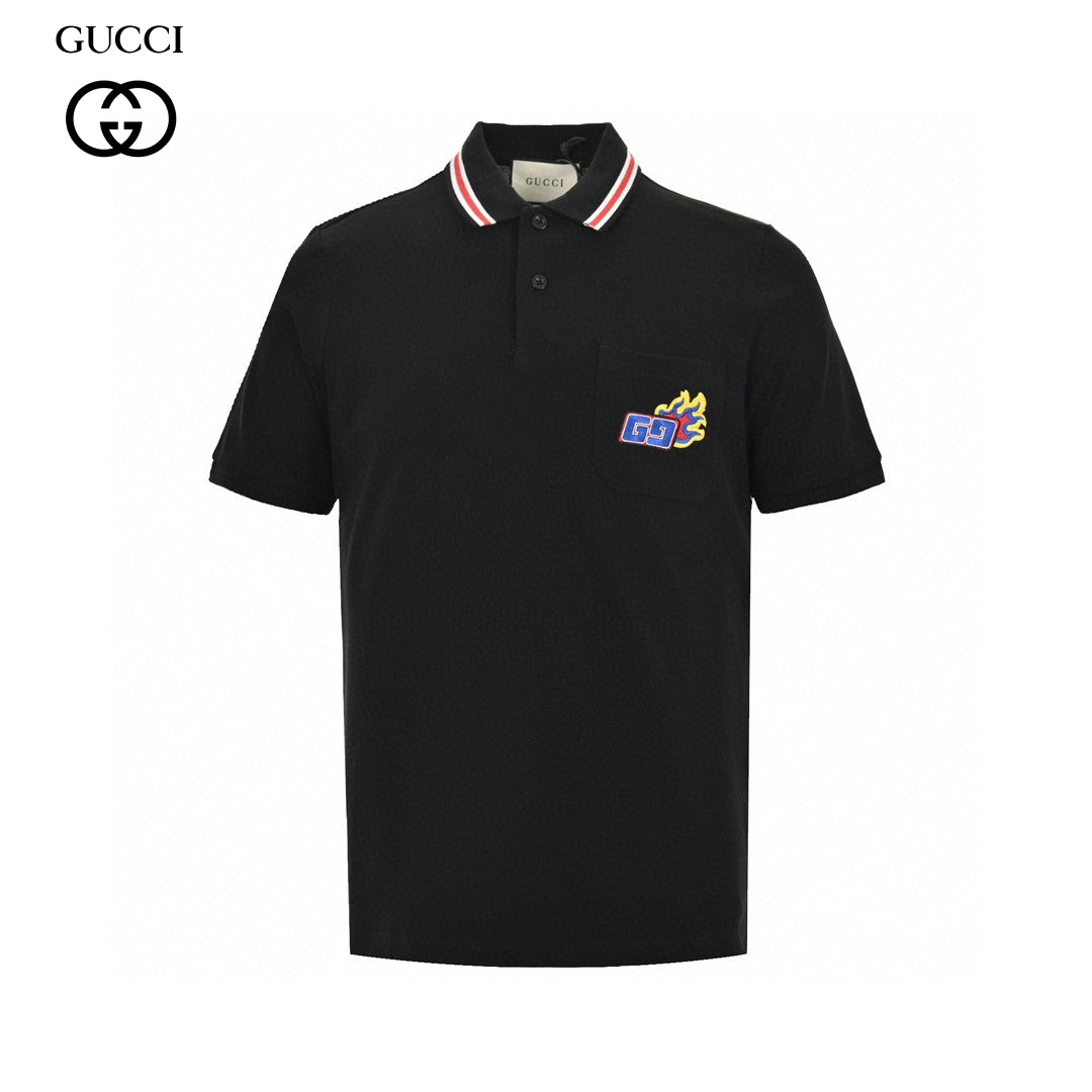 Polo Gucci à logo flamme