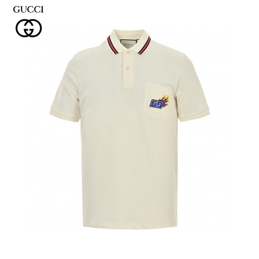 Polo Gucci à logo flamme