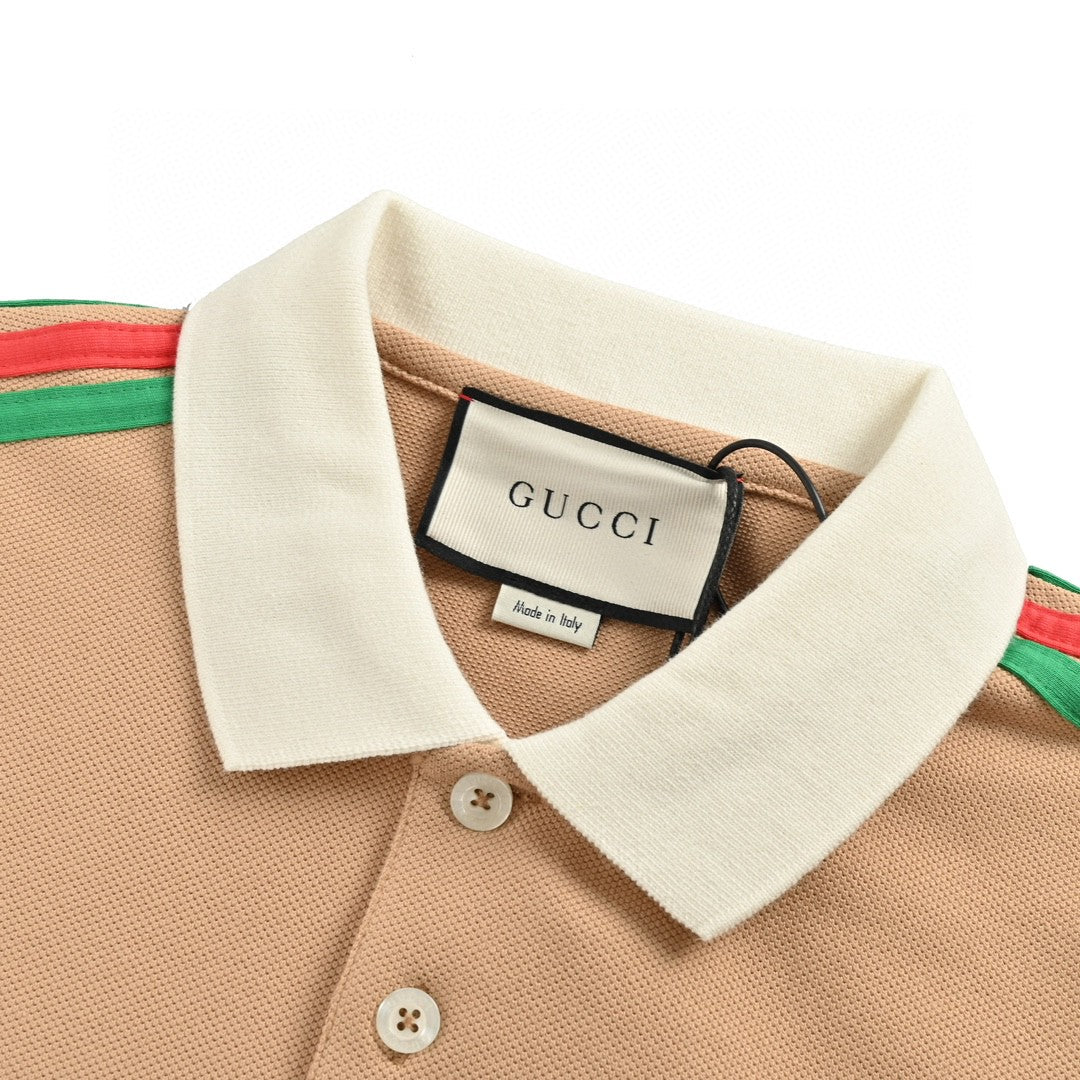 Polo Gucci à manches rayées