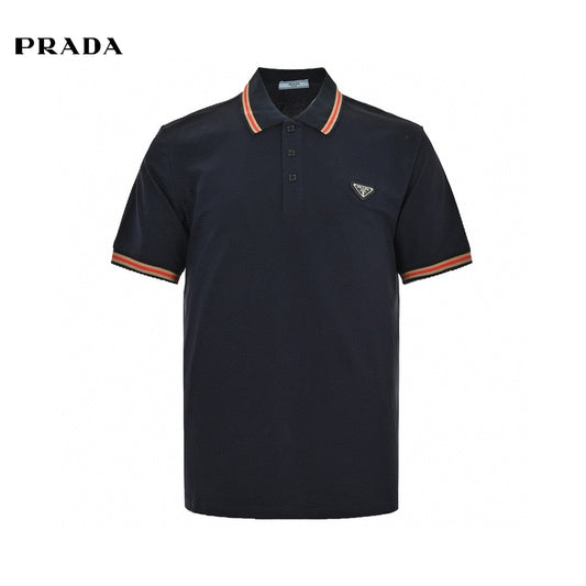 Polo à écusson logo Prada