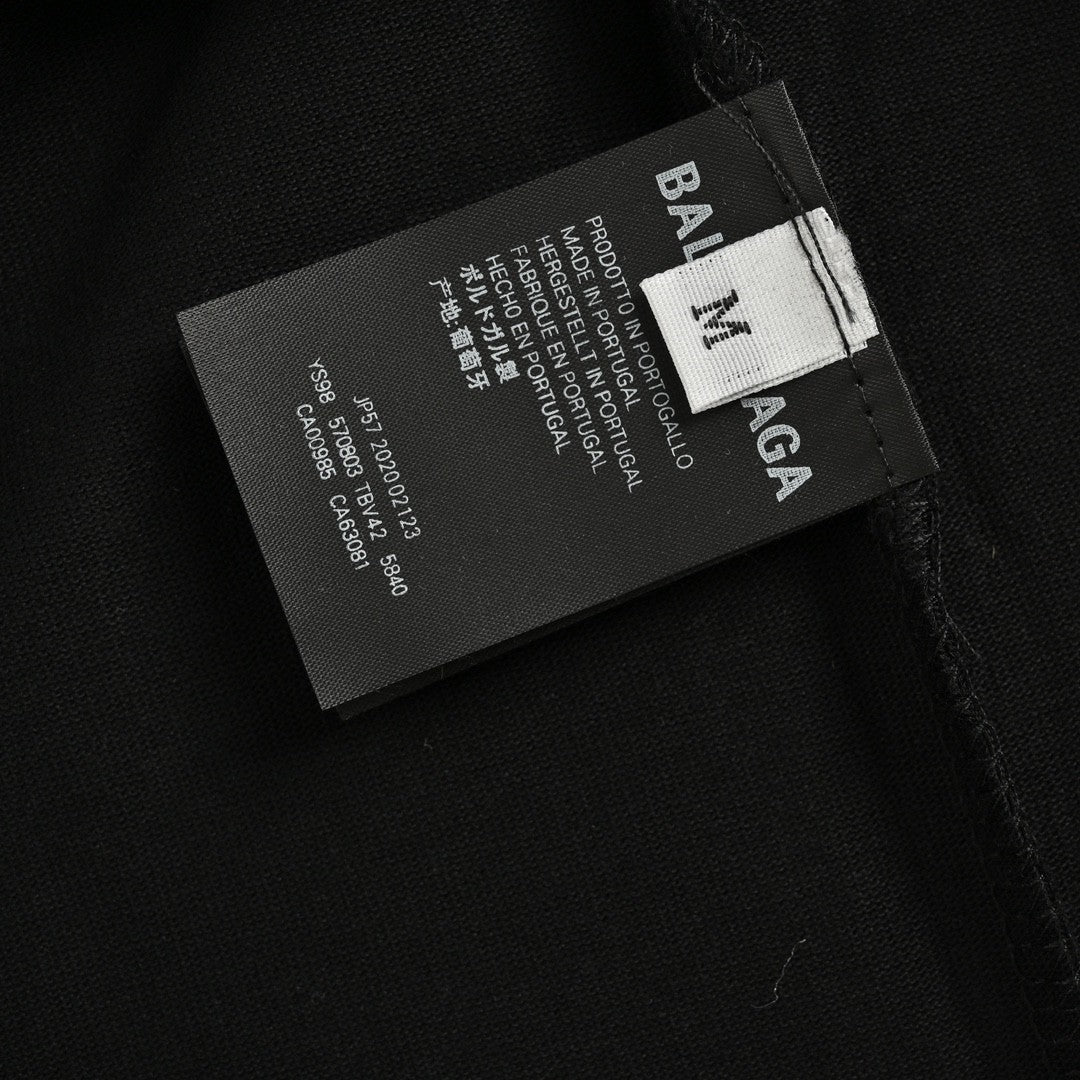 T-shirt Balenciaga à logo BB (noir)