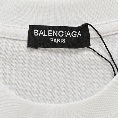T-shirt Balenciaga à logo BB (blanc)