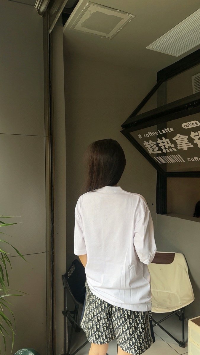 T-shirt Balenciaga à logo BB (blanc)