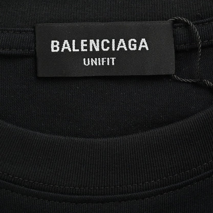 T-shirt noir Balenciaga à motif audacieux