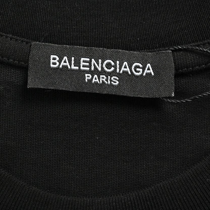 T-shirt Balenciaga à logo cristal noir