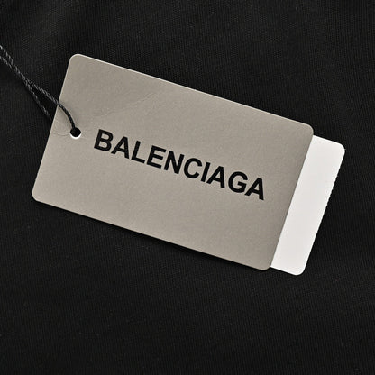 T-shirt Balenciaga à logo cristal noir