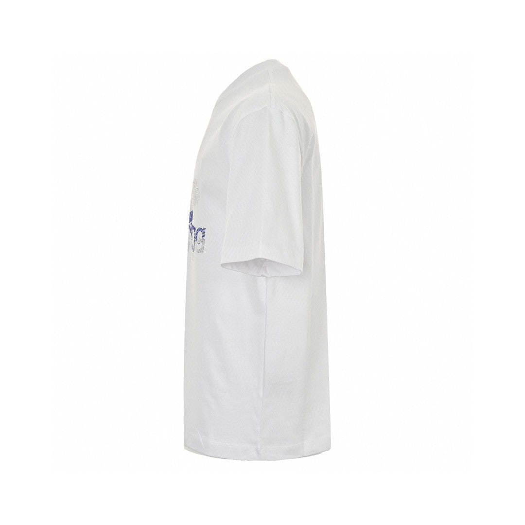 T-shirt Balenciaga à logo cristal blanc