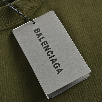 T-shirt Balenciaga Design Team (vert olive)