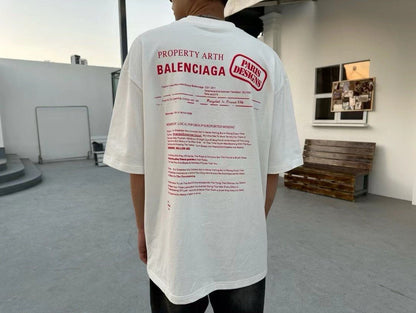 T-shirt Balenciaga Design Team (Blanc)