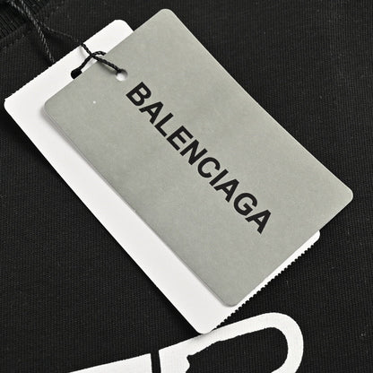 T-shirt Balenciaga à logo déformé