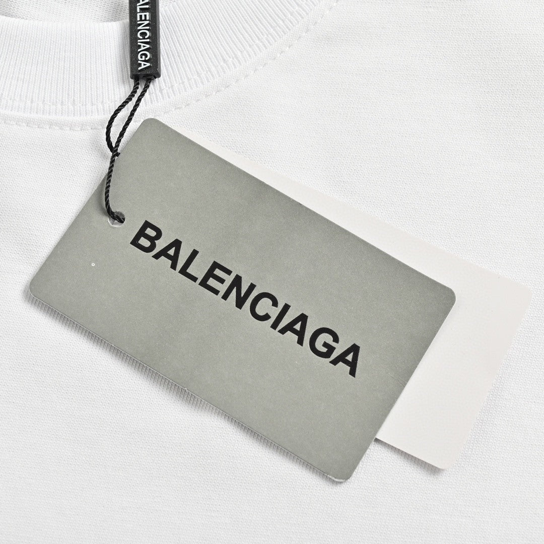 T-shirt Balenciaga à logo déformé
