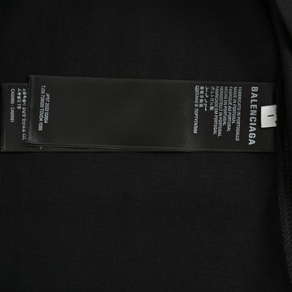 T-shirt Balenciaga à logo déformé (noir)