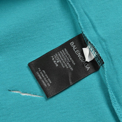 T-shirt Balenciaga à logo vieilli