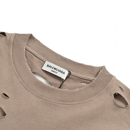 T-shirt Balenciaga à logo vieilli