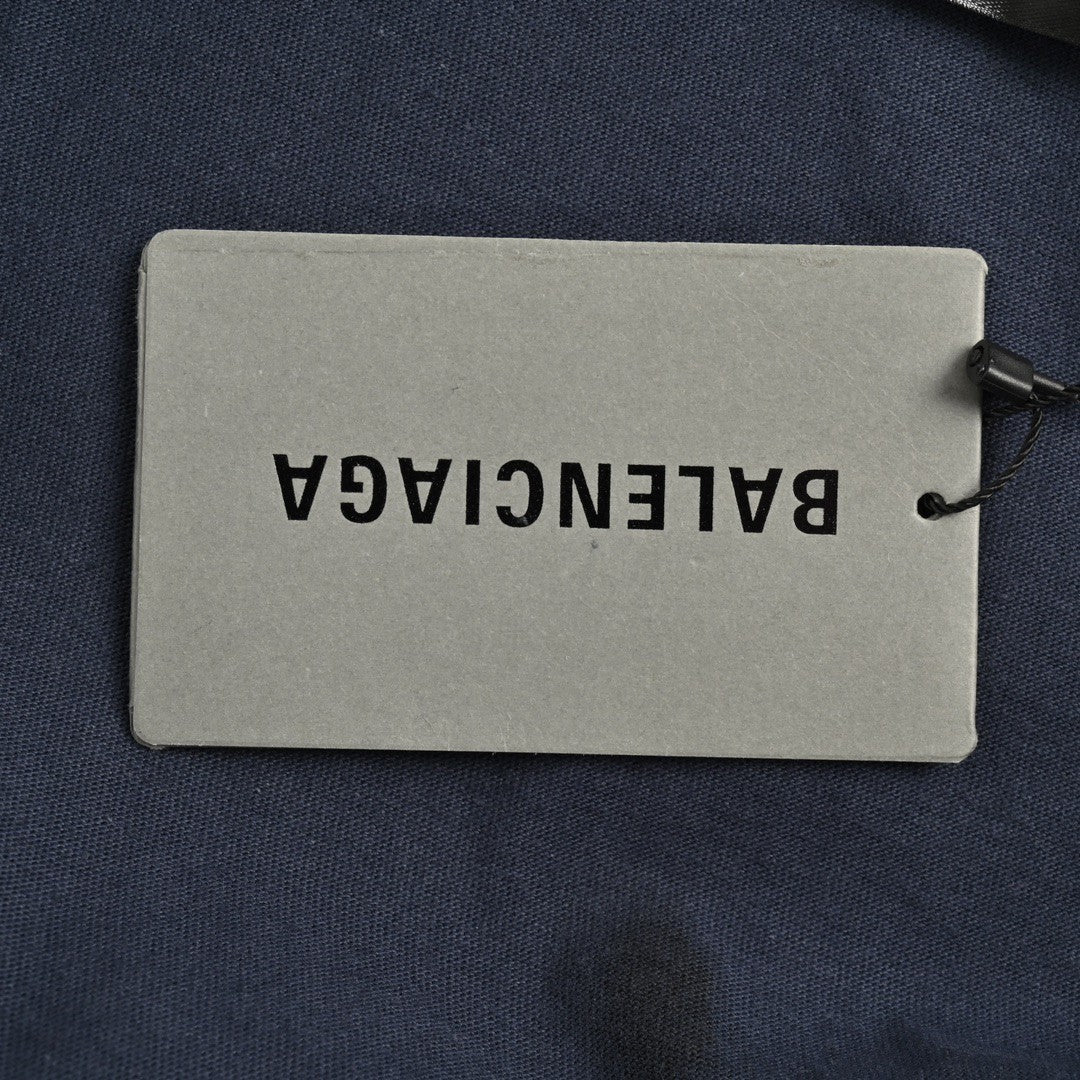 T-shirt Balenciaga à logo vieilli