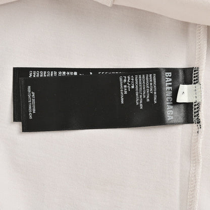 T-shirt Balenciaga blanc à logo vieilli