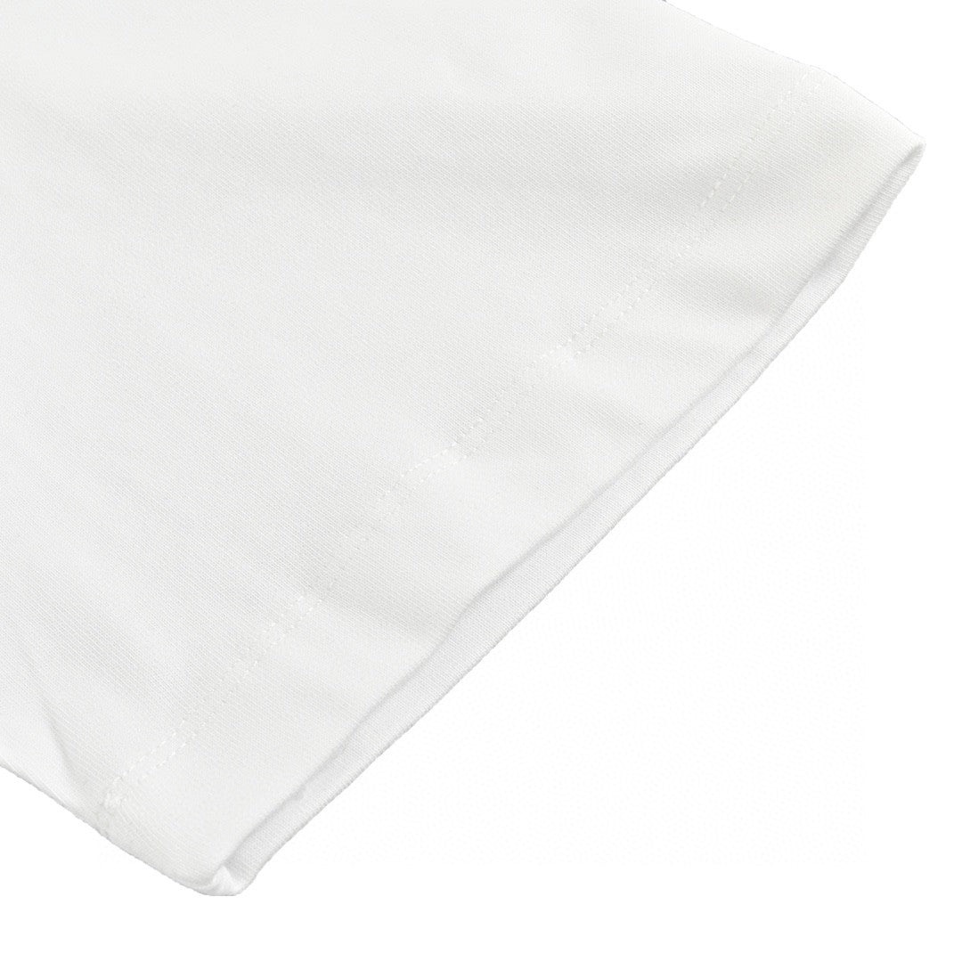 T-shirt Balenciaga à logo BB dégoulinant (blanc)