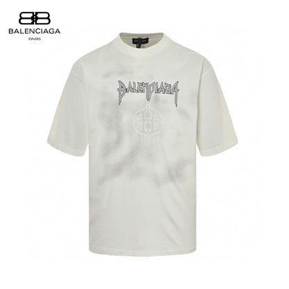 T-shirt Balenciaga à logo gothique (blanc)