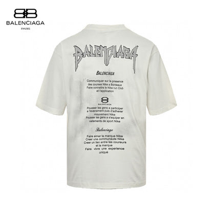 T-shirt Balenciaga à logo gothique (blanc)