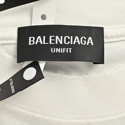 T-shirt Balenciaga à logo gothique (blanc)