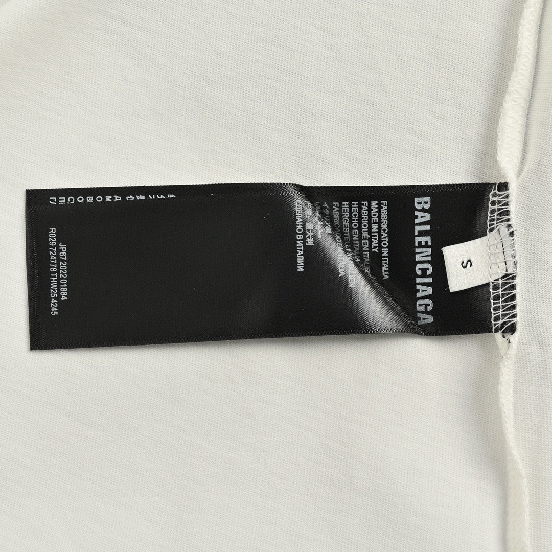 T-shirt Balenciaga à logo gothique (blanc)