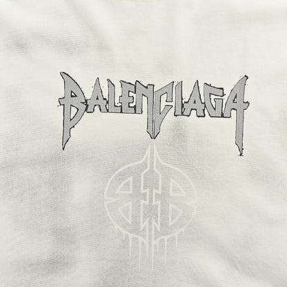 T-shirt Balenciaga à logo gothique (blanc)