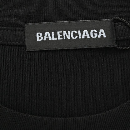 T-shirt noir Balenciaga à logo graffiti