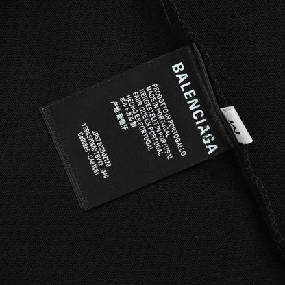 T-shirt noir Balenciaga à logo graffiti