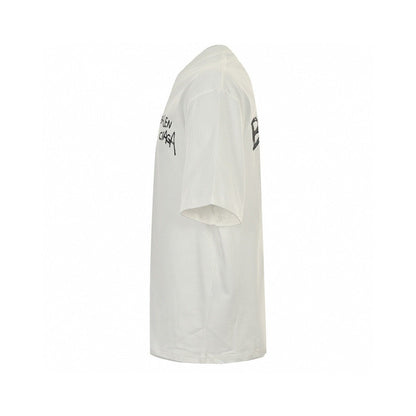 T-shirt blanc Balenciaga à logo graffiti