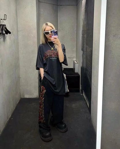 T-SHIRT BALENCIAGA GRAFFITI NOIR