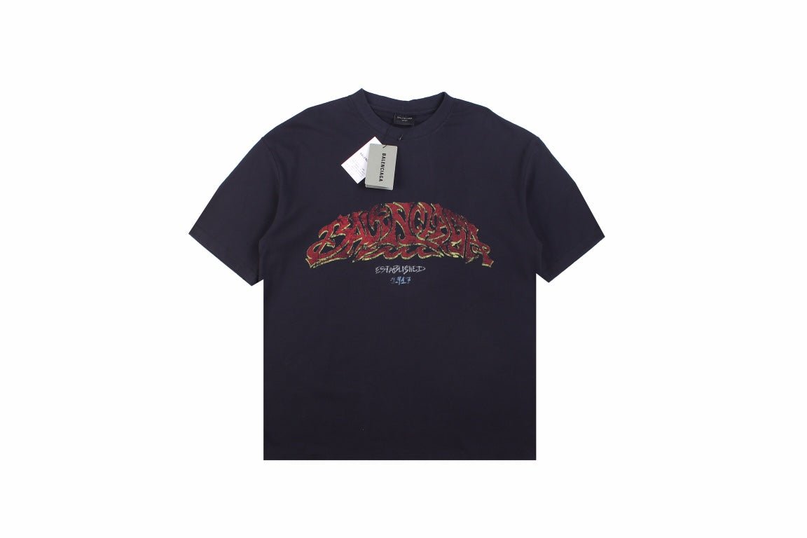 T-SHIRT BALENCIAGA GRAFFITI NOIR