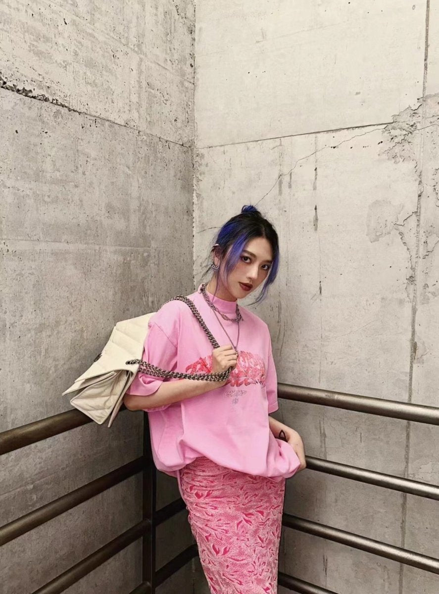 T-SHIRT BALENCIAGA GRAFFITI ROSE