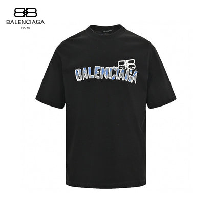 T-shirt Balenciaga à logo graphique (noir)