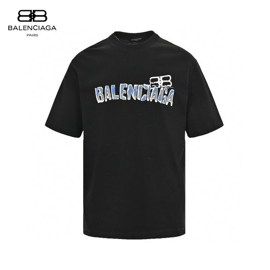 T-shirt Balenciaga à logo graphique (noir)