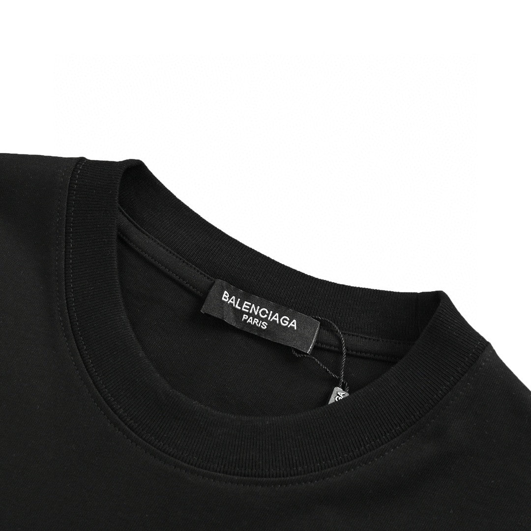 T-shirt Balenciaga à logo graphique (noir)