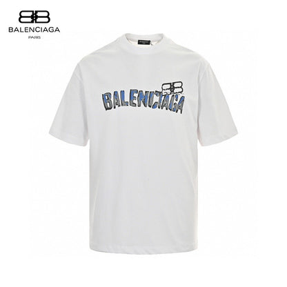 T-shirt Balenciaga à logo graphique (blanc)
