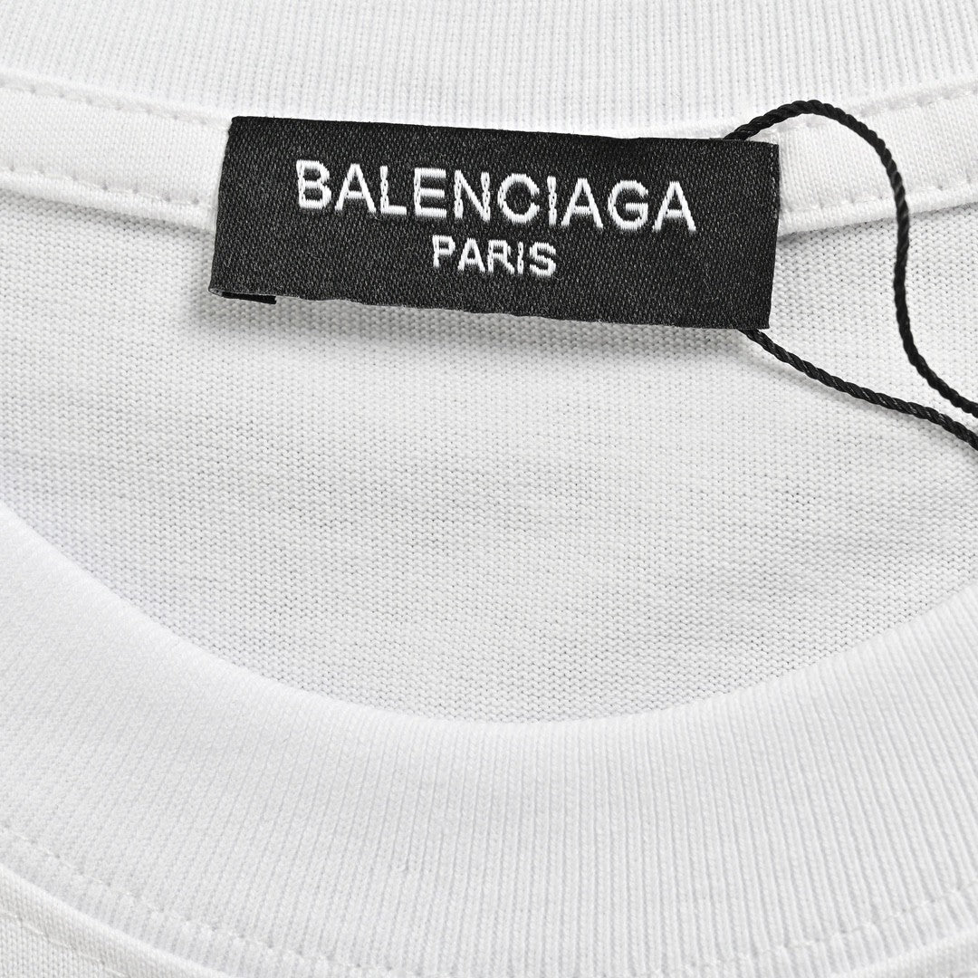 T-shirt Balenciaga à logo graphique (blanc)