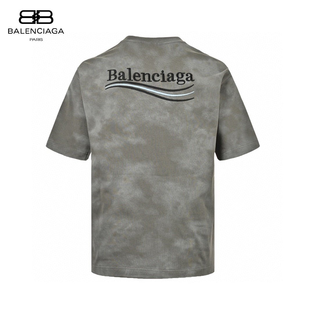 T-shirt Balenciaga gris tie-dye