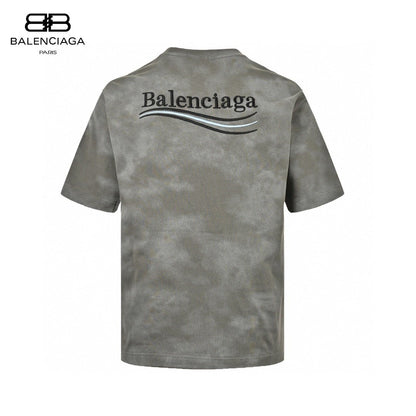 T-shirt Balenciaga gris tie-dye