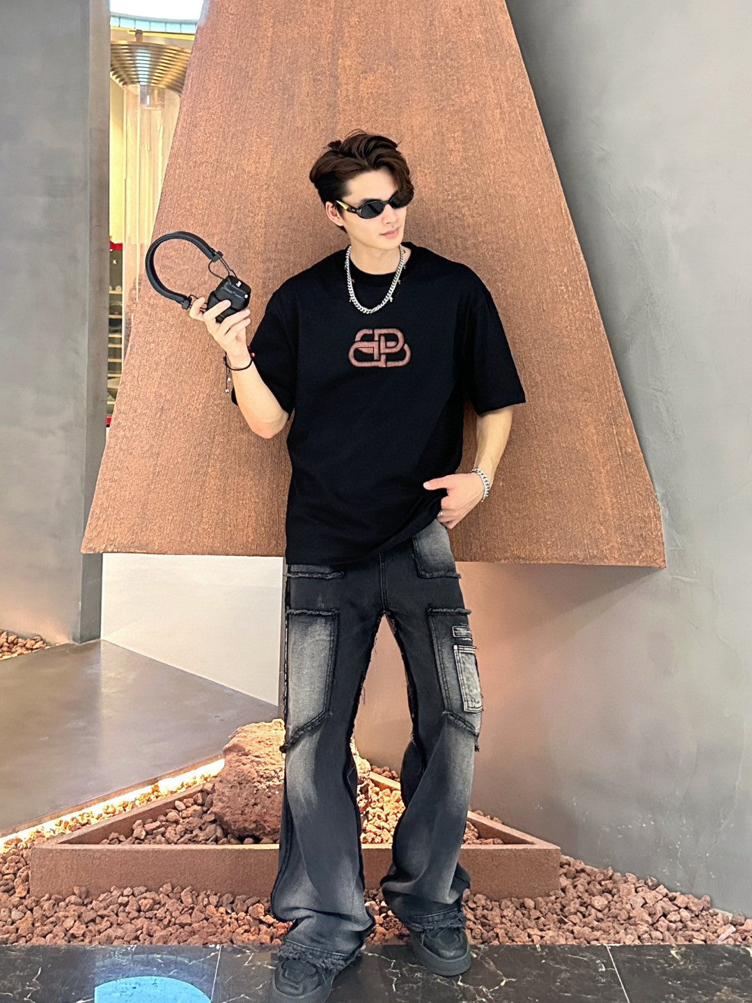 T-shirt à logo Balenciaga