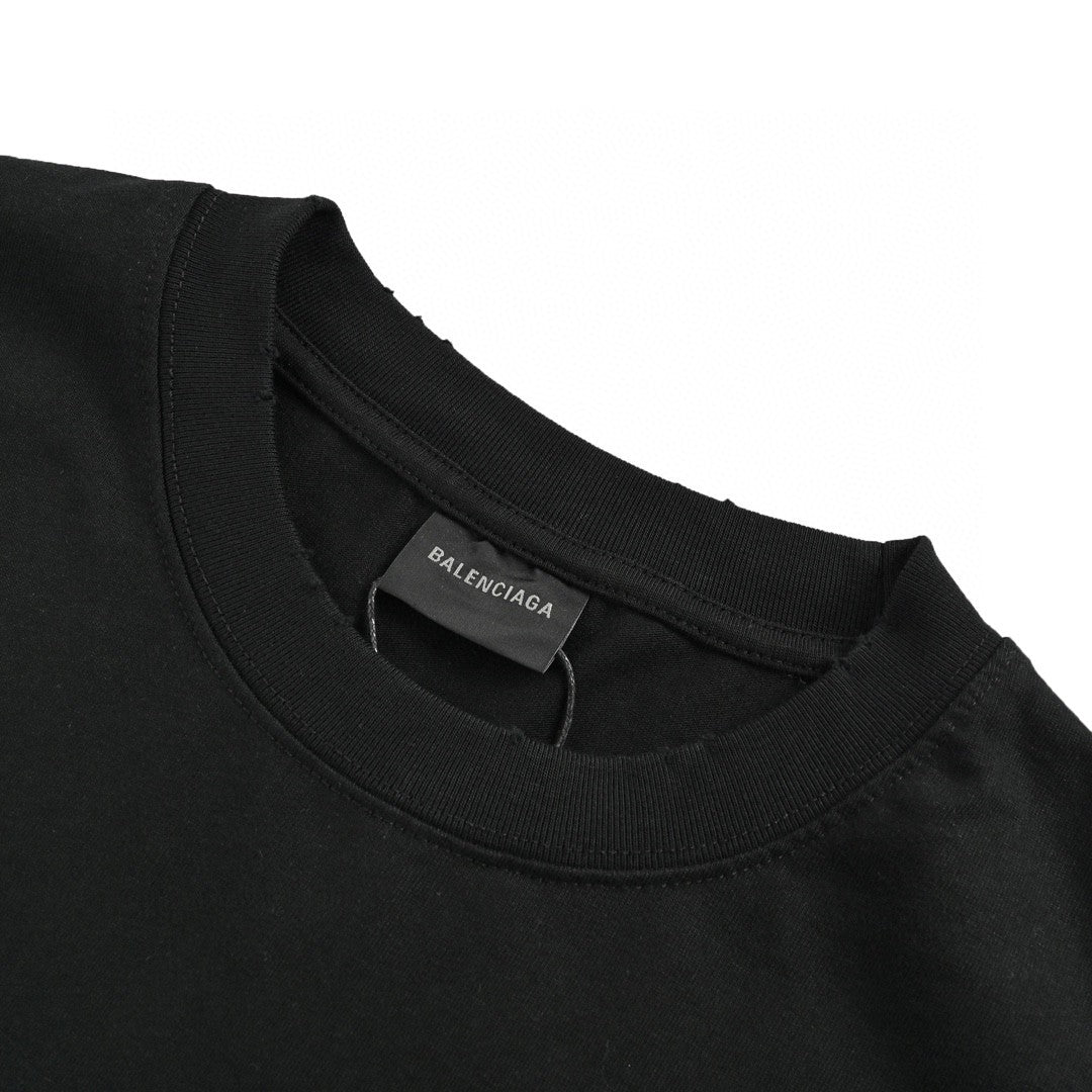 T-shirt noir de campagne politique Balenciaga