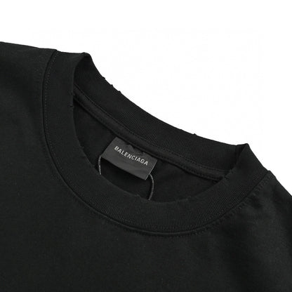 T-shirt noir de campagne politique Balenciaga