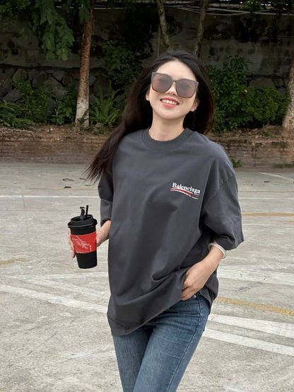 T-shirt Balenciaga pour campagne politique (gris)