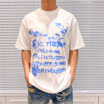 T-shirt blanc Balenciaga Save the Date