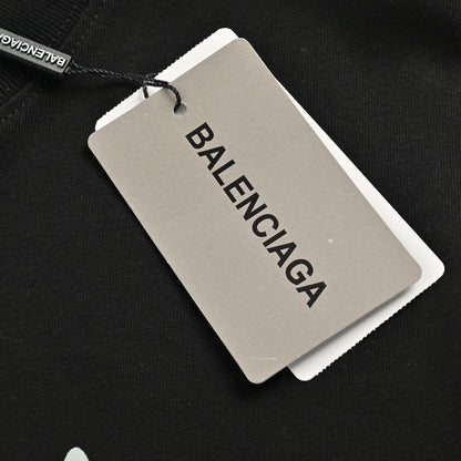 T-shirt Balenciaga à motif étoile noir