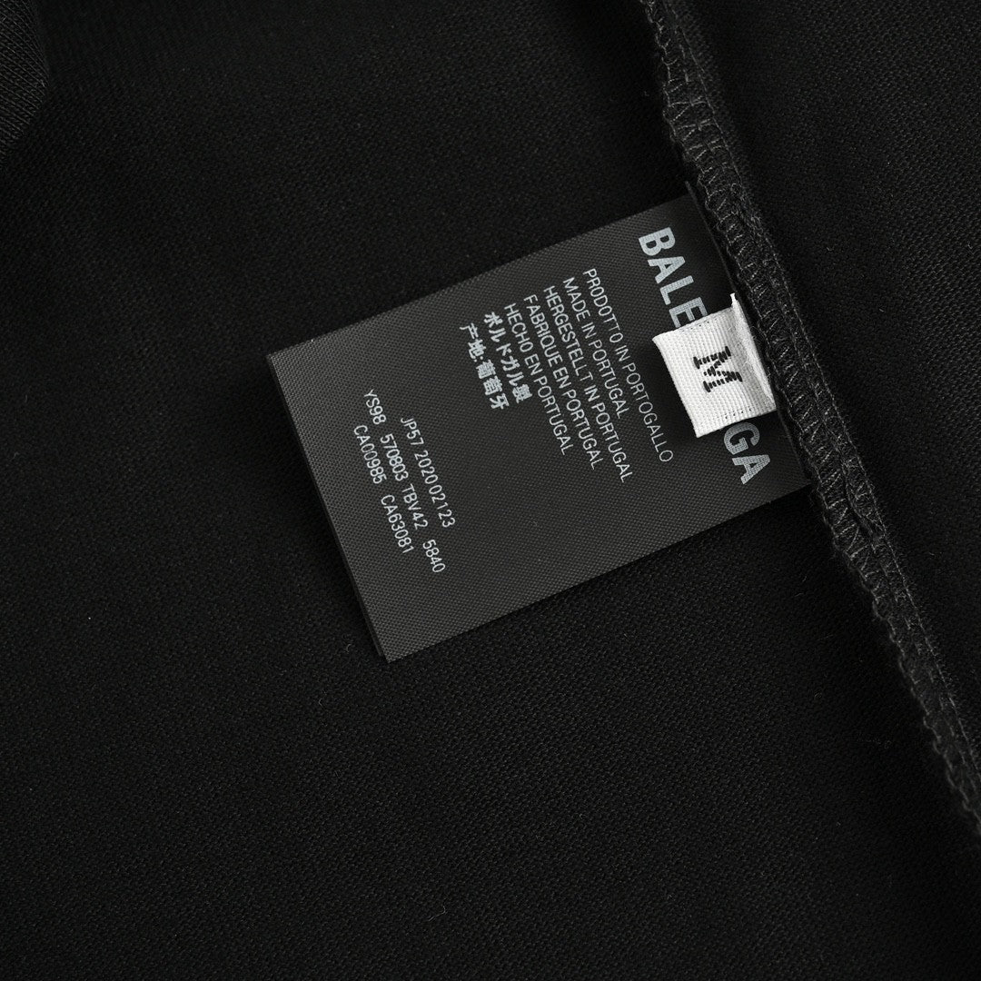 T-shirt Balenciaga à motif étoile noir